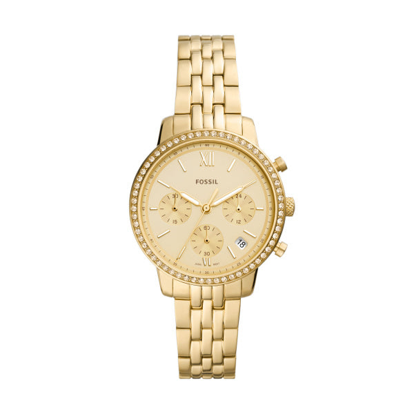 Fossil Ladies Neutra Chronograph Gold 38mm watch
