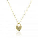 9Y Padlock Heart Pndt