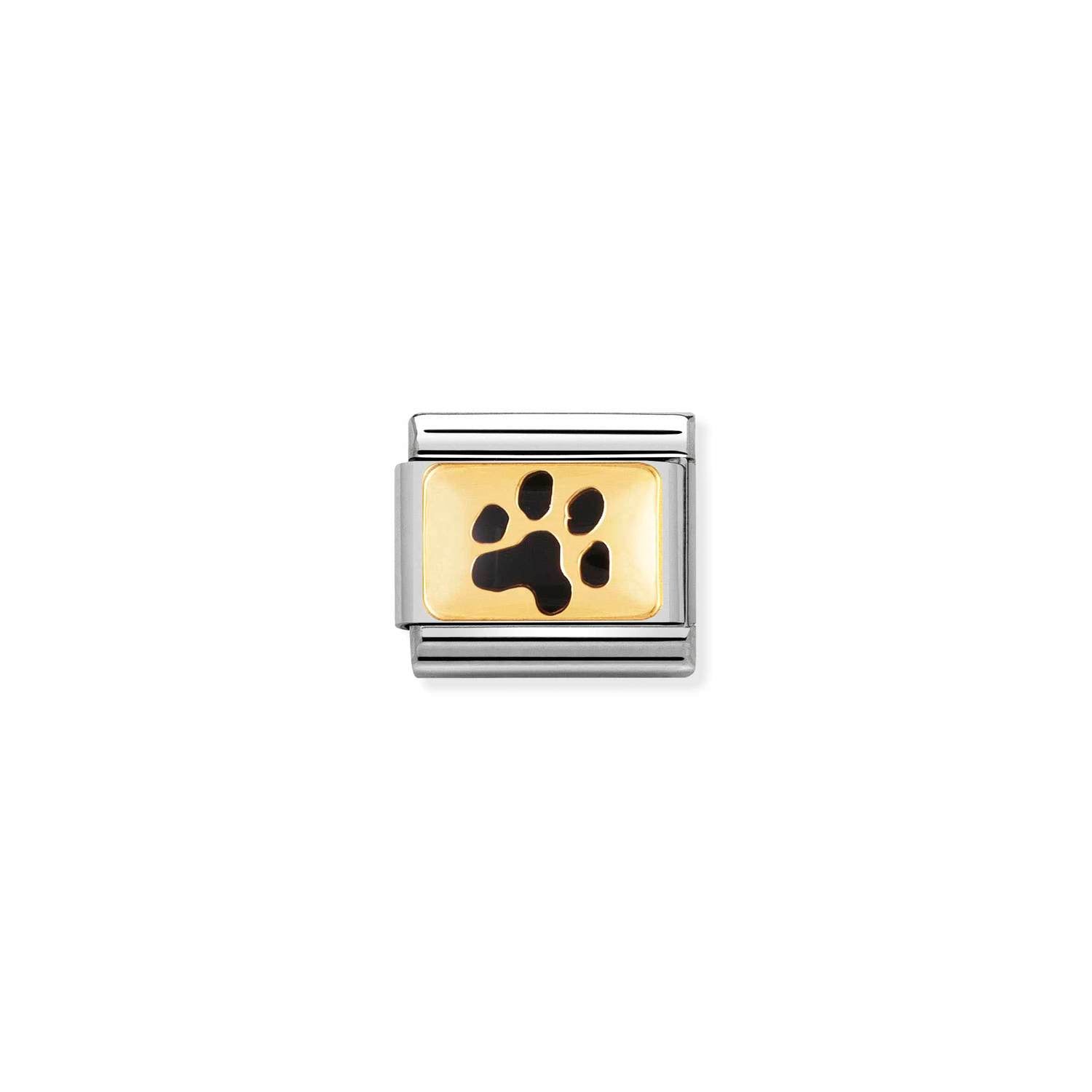 Nomination Composable Classic Black Paw Print Link