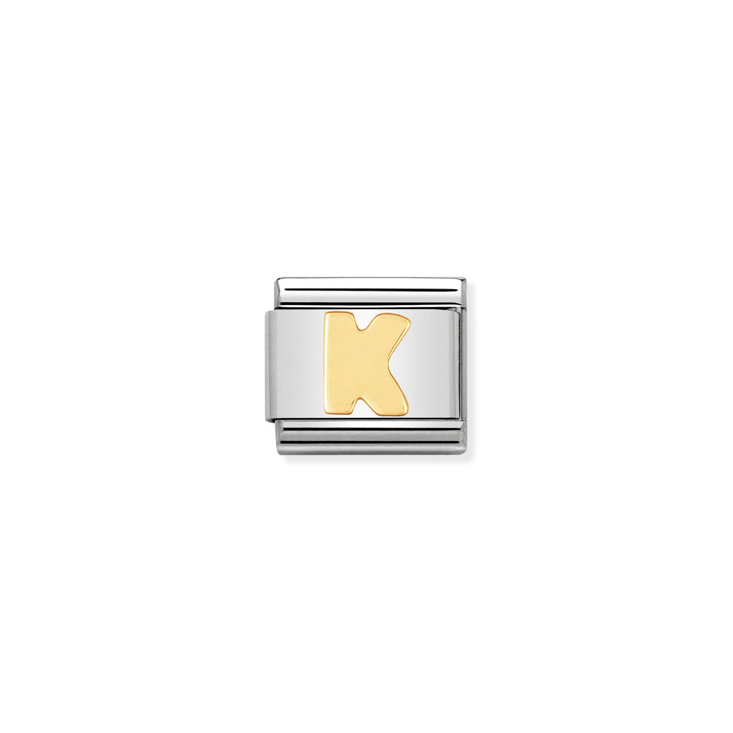 Nomination Composable Classic Yellow Gold 'K' Letter Link