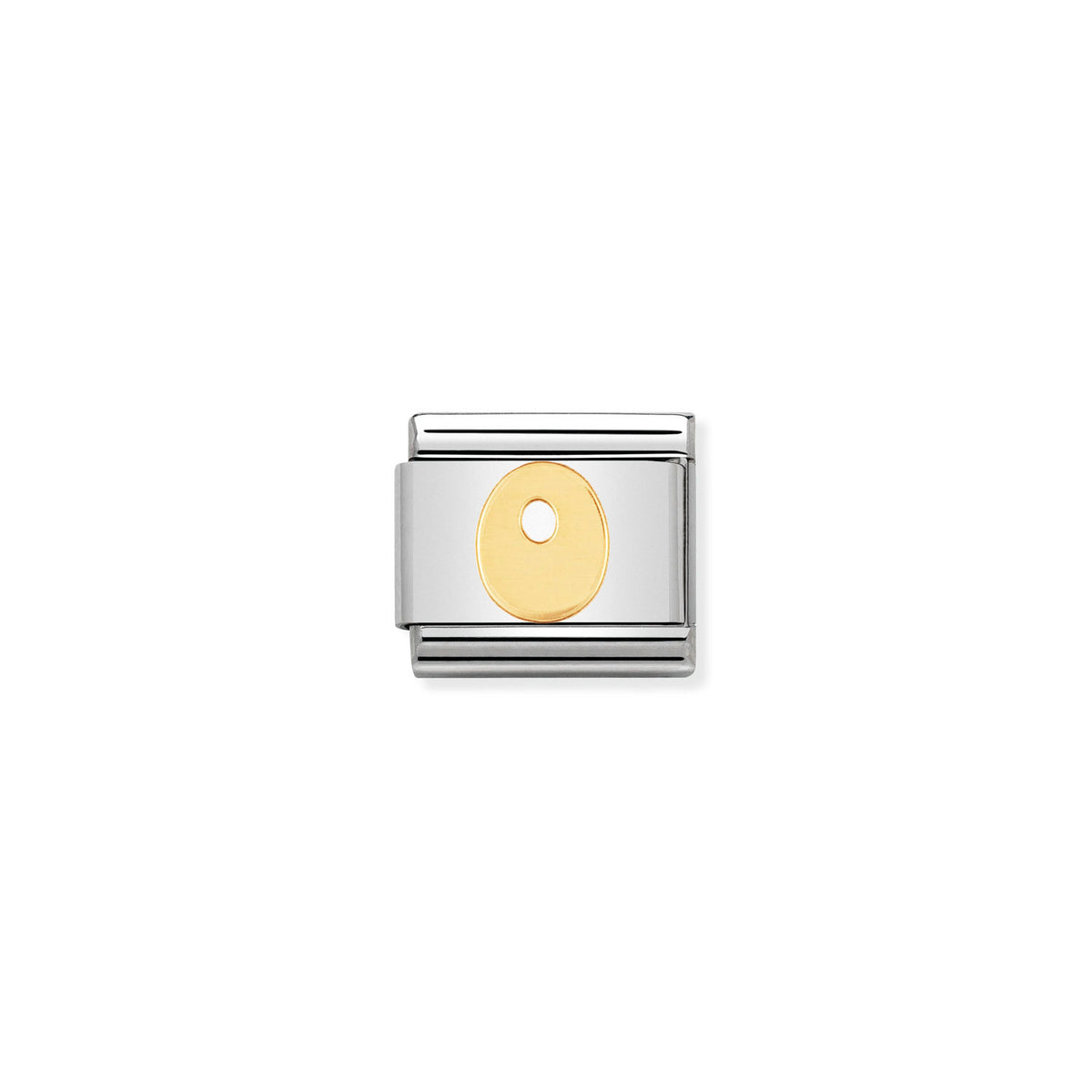 Nomination Letter 'O' - Stainless Steel / Yellow Gold