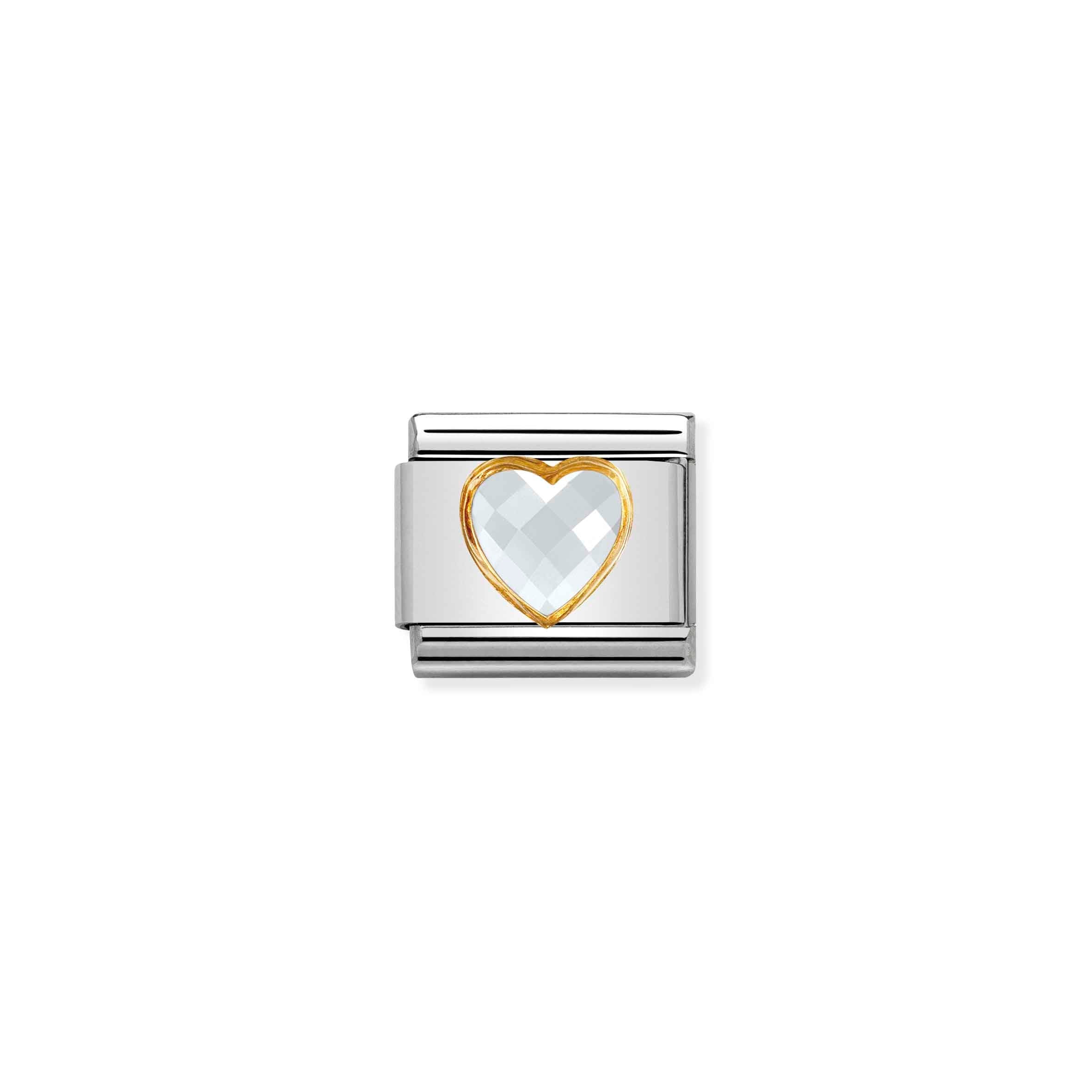Nomination Composable Classic Faceted Heart Charm