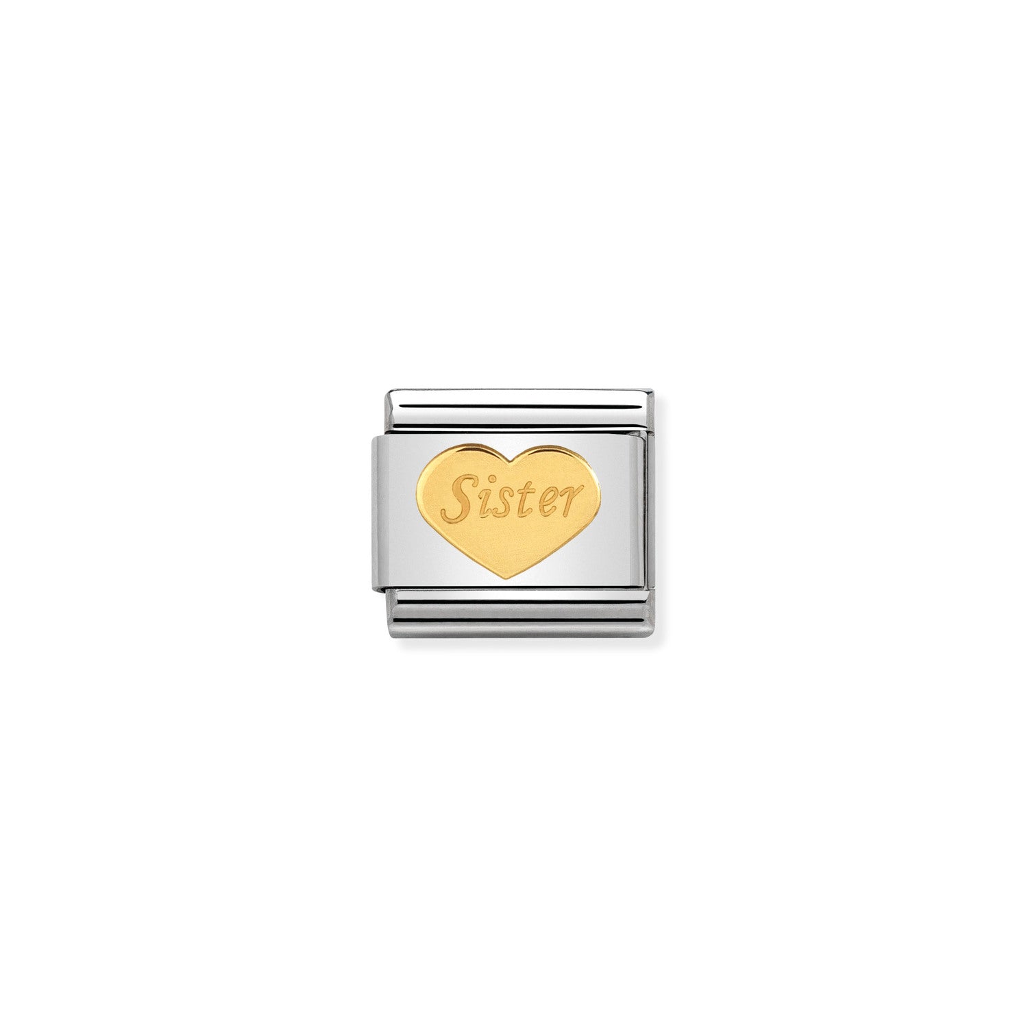 Nomination Composable Classic 'Sister' Heart Link Charm