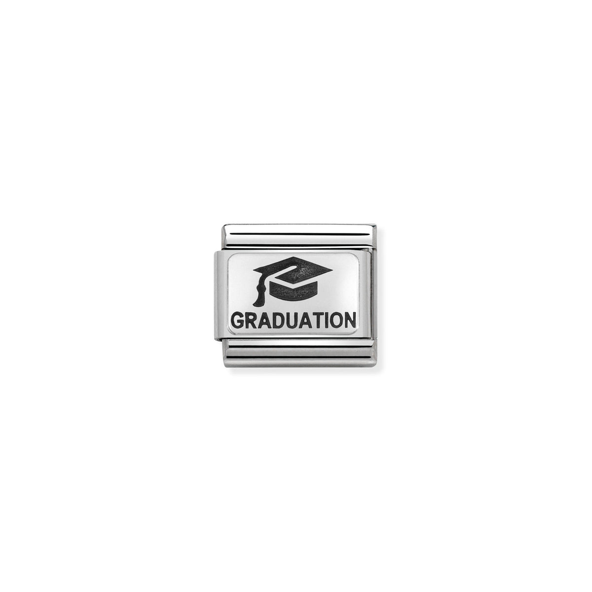 Nomination Graduation& Hat - Oxidised Stainless Steel