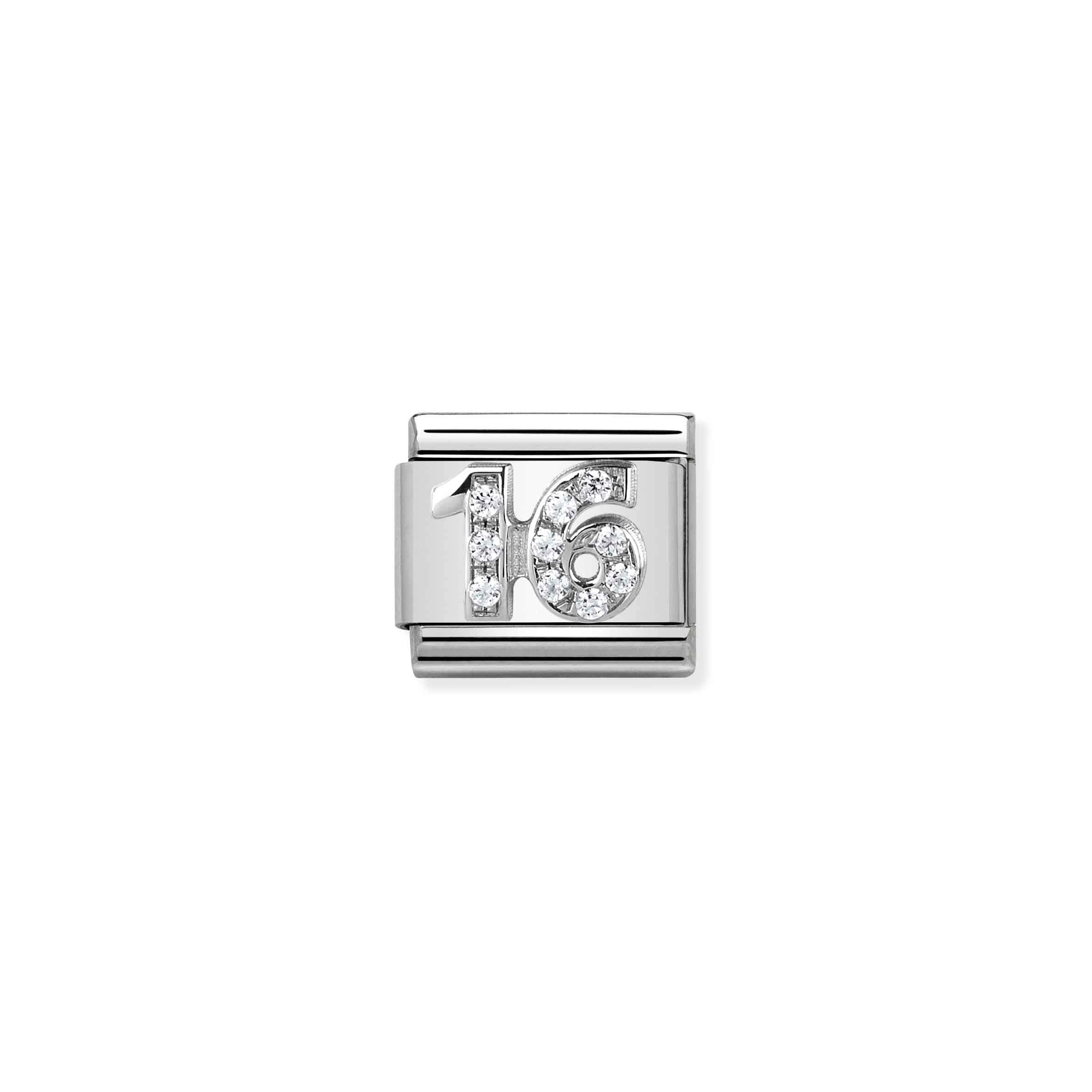 Nomination Composable Classic Symbols Number 16 Charm