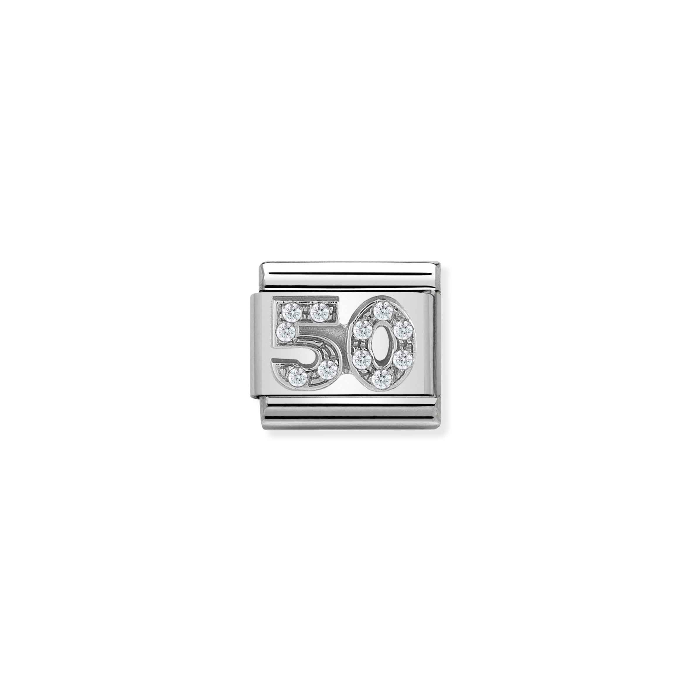 Nomination Composable Classic 'Symbols' Number 50 Charm