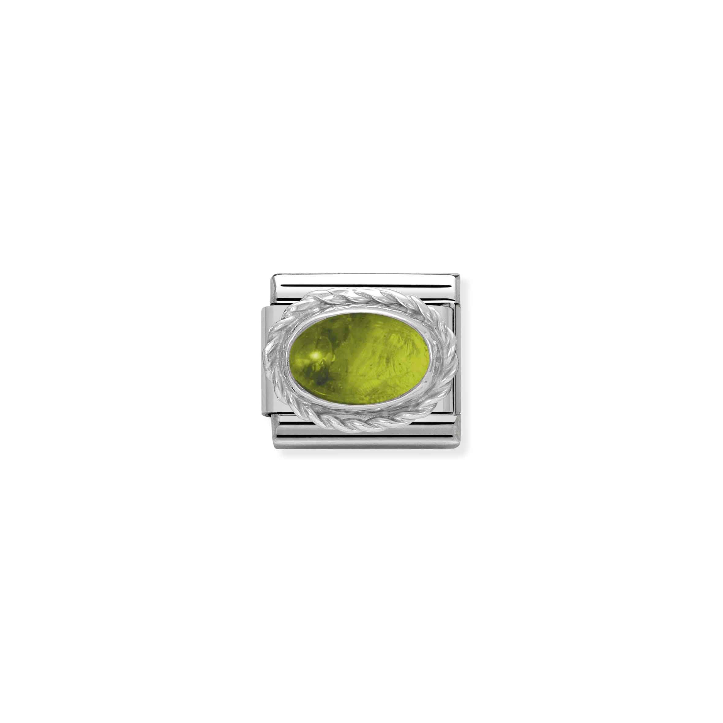 Nomination Composable Classic Oval Peridot Link