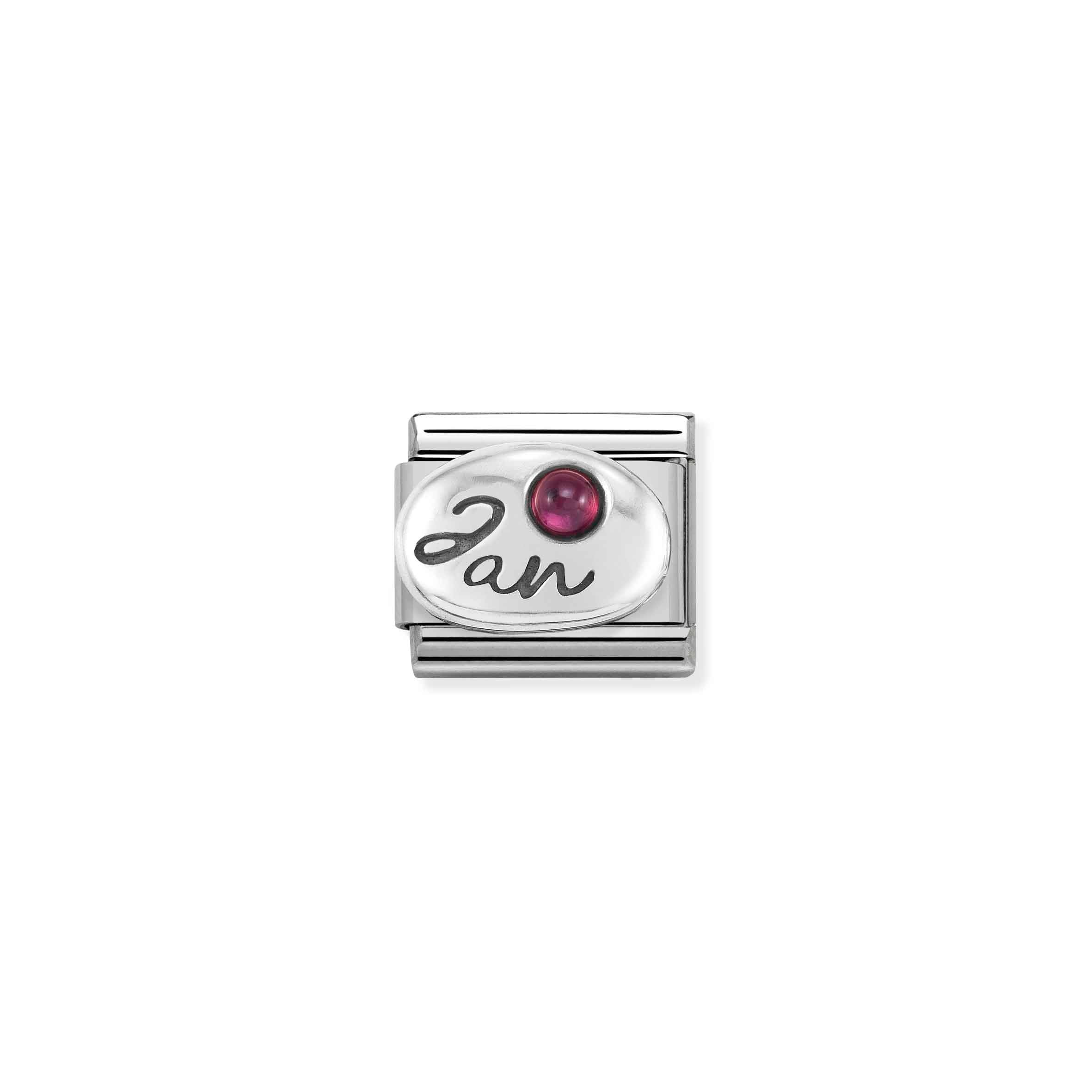 Nomination Composable Classic January Garnet Birthstone Charm