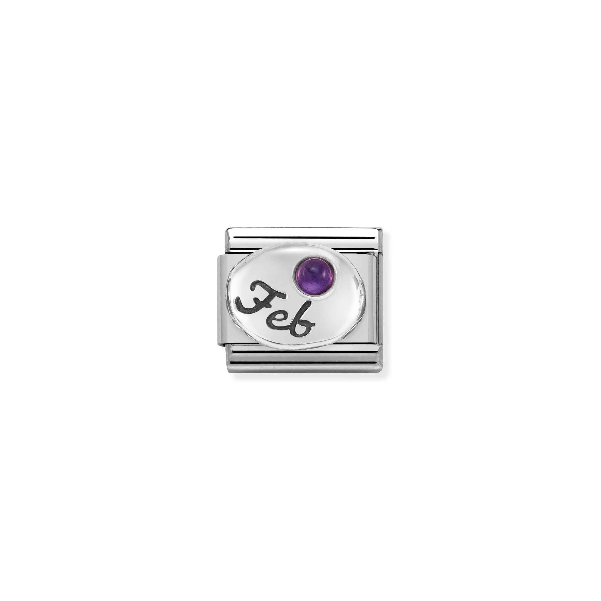 Nomination Composable Classic February Amethyst Birthstone Charm
