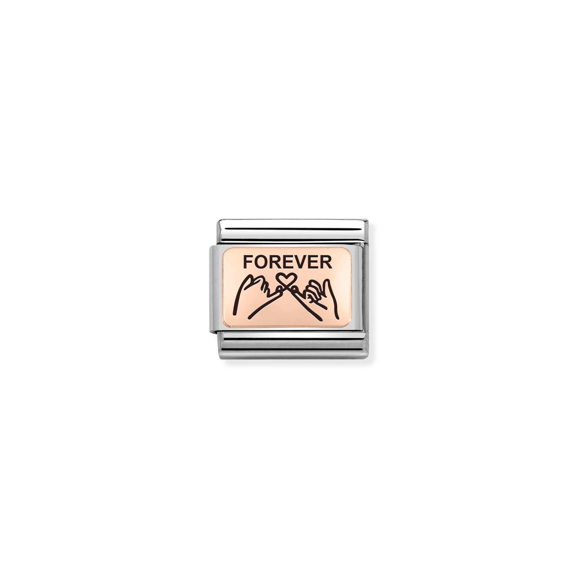 Nomination Composable Classic Forever Hands with Heart Charm