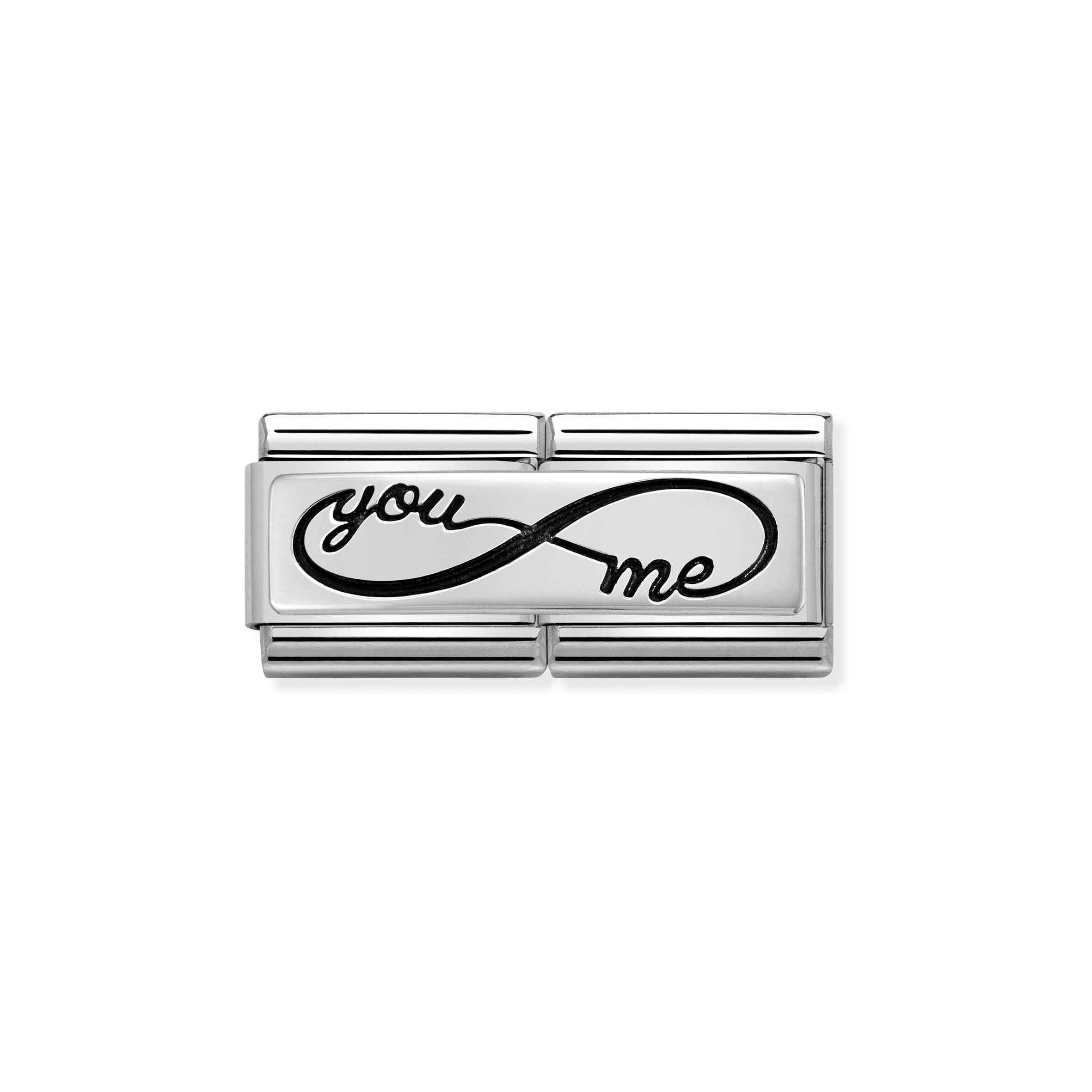 Nomination Composable Classic 'You Infinity Me' Double Engraved Link