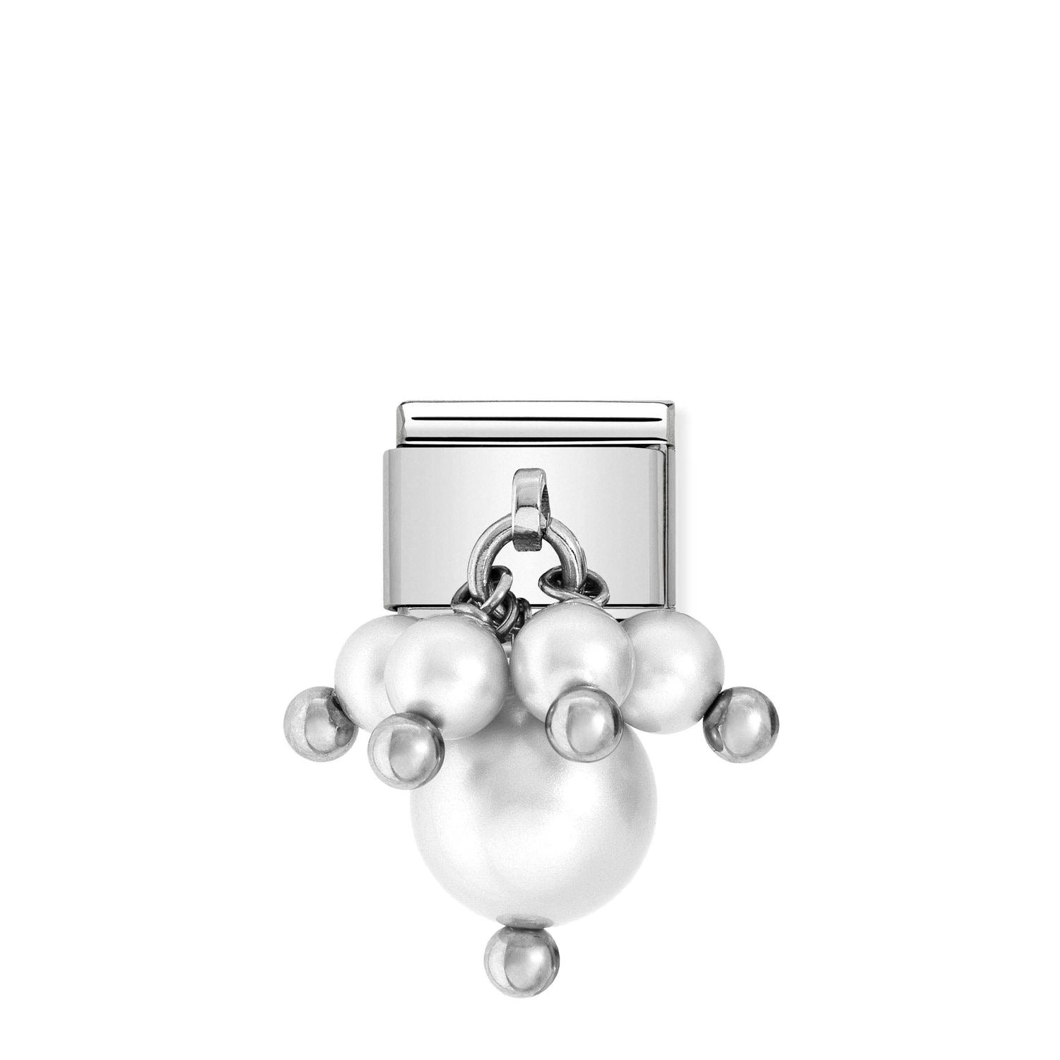 Nomination Classic Silver 'Pearl White' Charm