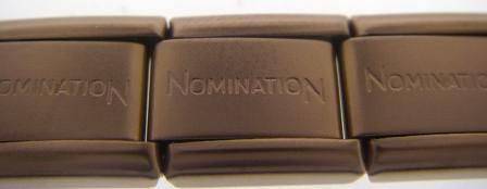 Nomination Composable Classic Brown Base Link - Stainless Steel