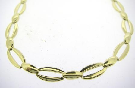 9ct Yellow Gold Fancy Link Necklace