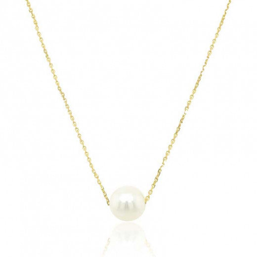9ct Yellow Gold Culture Pearl Necklace