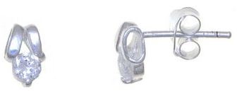 Sterling Silver CZ Stud Earrings