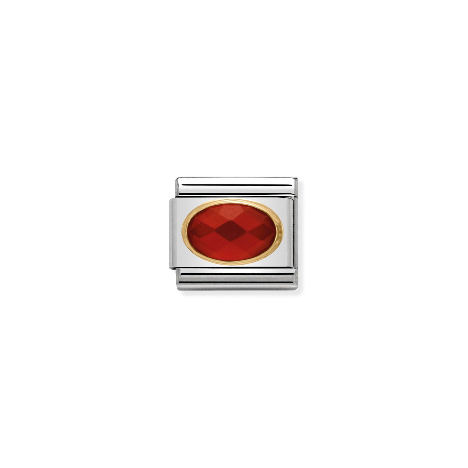 Nomination Composable Classic Red Agate Oval Link