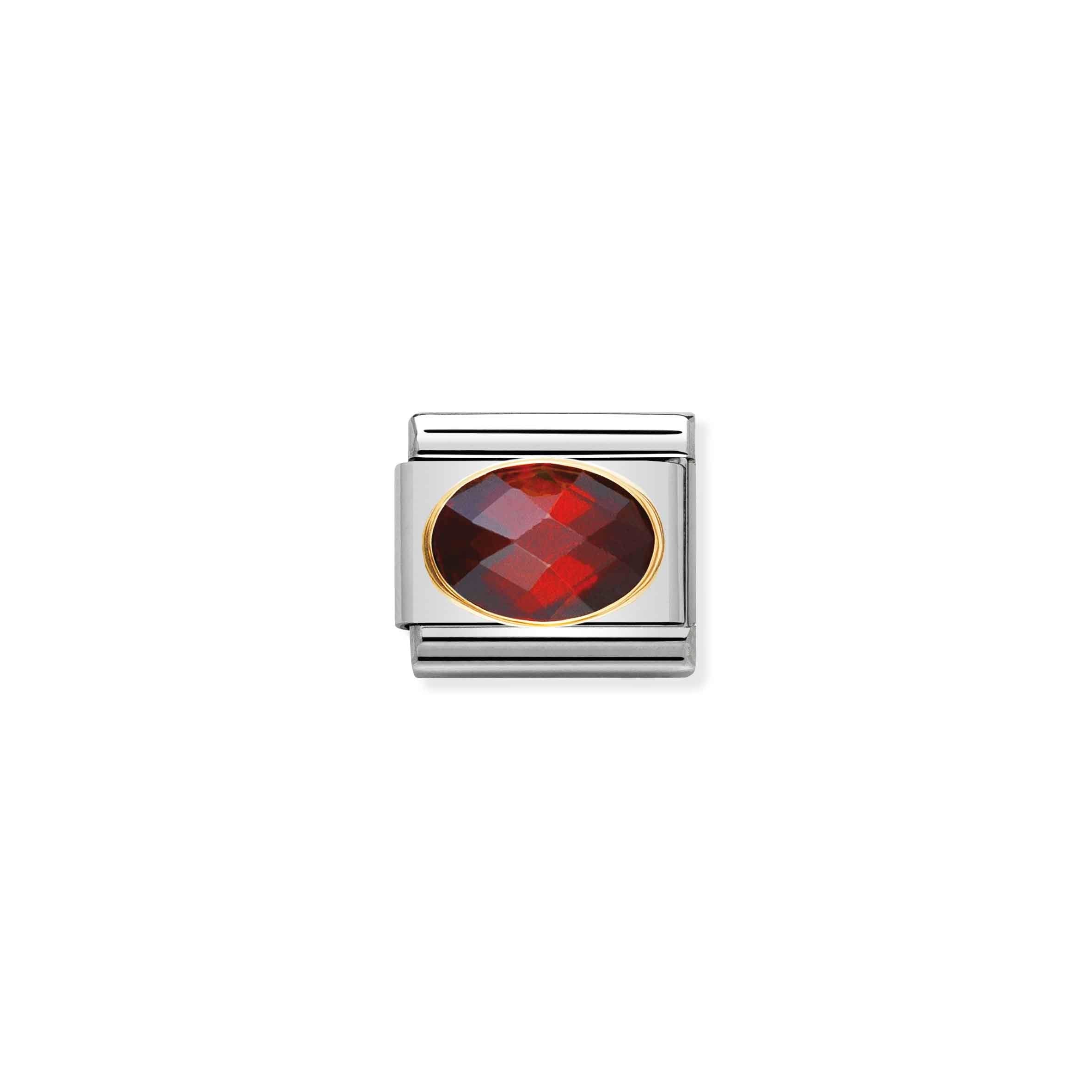 Nomination Composable Classic Red Faceted Cubic Zirconia Charm