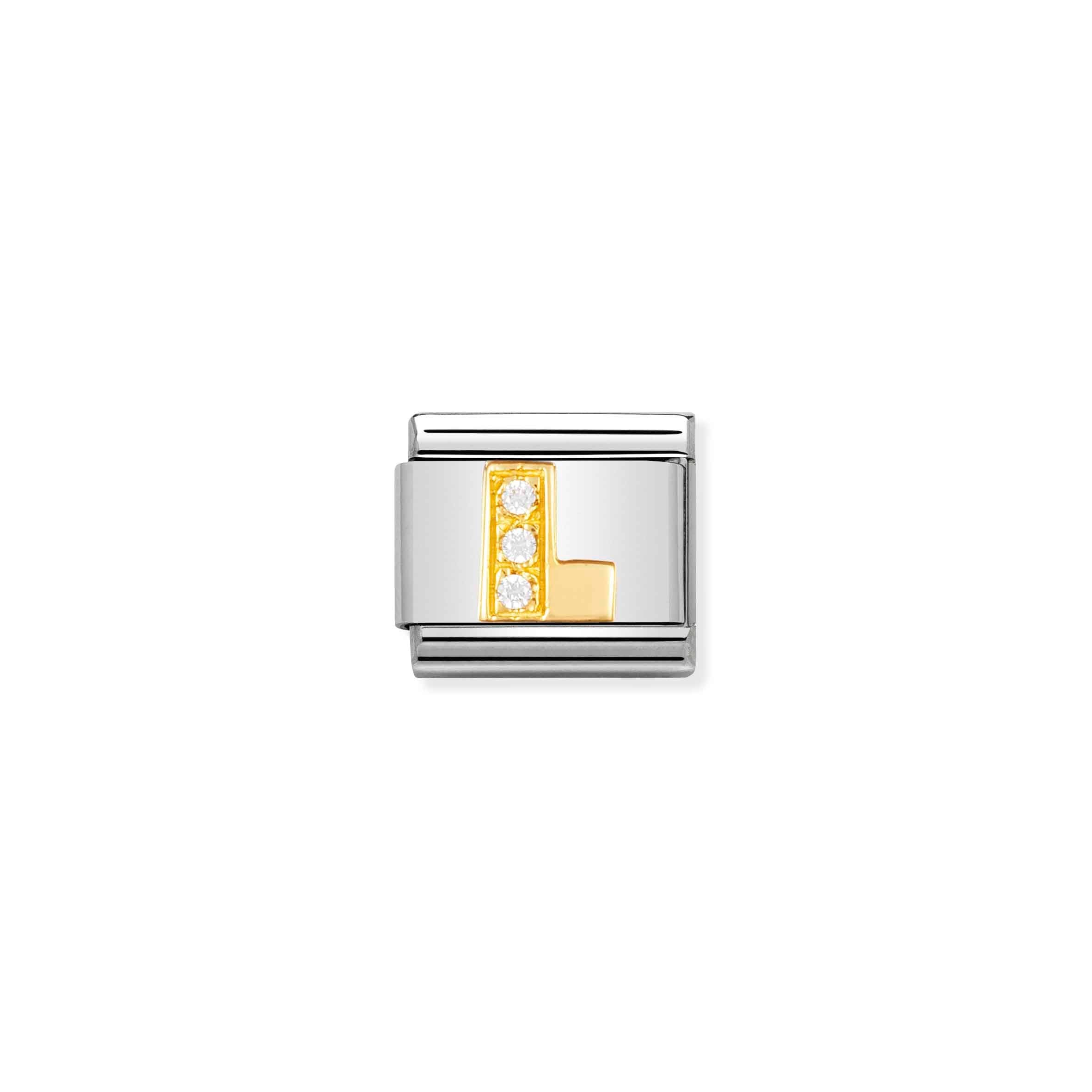 Nomination Composable Classic 'L' Letter Link Charm