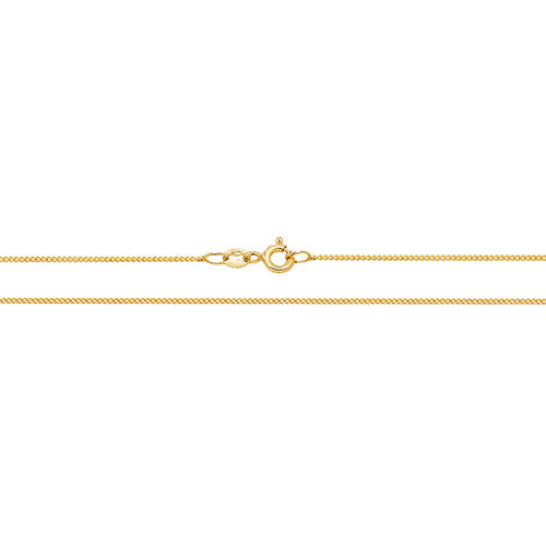 9ct Yellow Gold Close Curb Chain