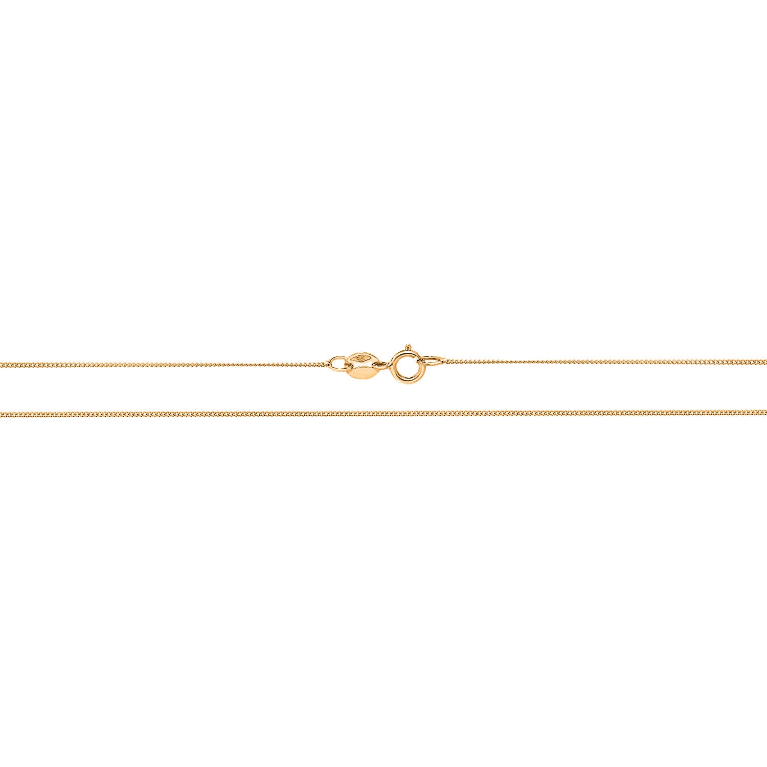 9ct Yellow Gold 16" Close Curb Chain