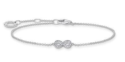 Thomas Sabo Sterling Silver Infinity Bracelet with Cubic Zirconia