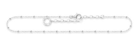Thomas Sabo Sterling Silver Small Bead Chain Anklet Charm