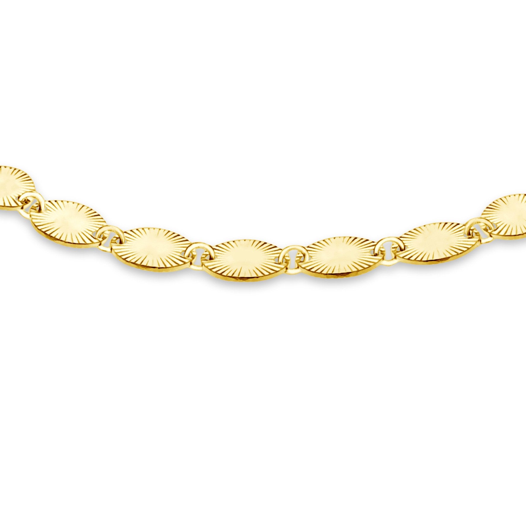 Sterling Silver Yellow Gold Plated 'Star Burst' Bracelet 7.5'