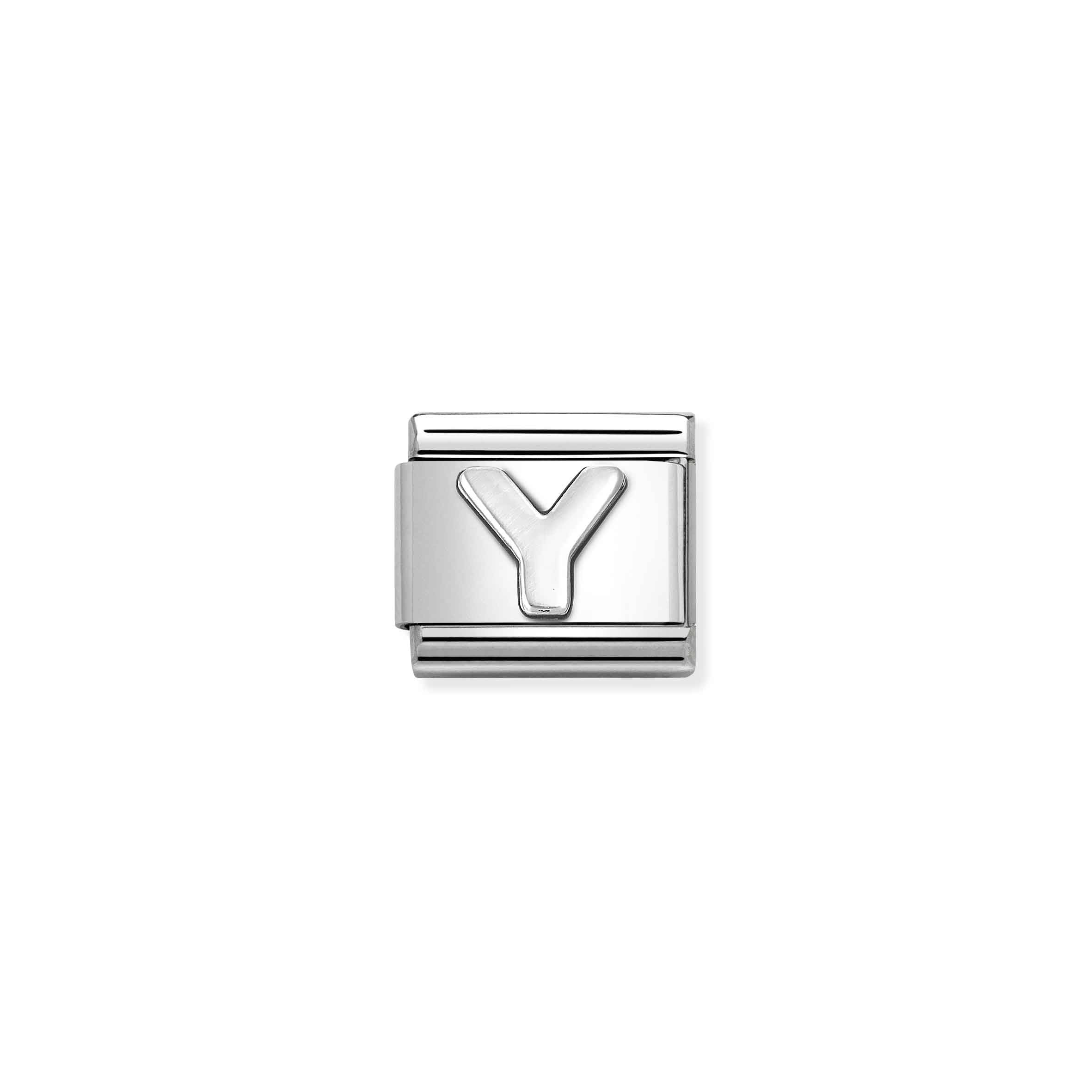 Nomination Composable Classic Sterling Silver 'Y' Letter Link