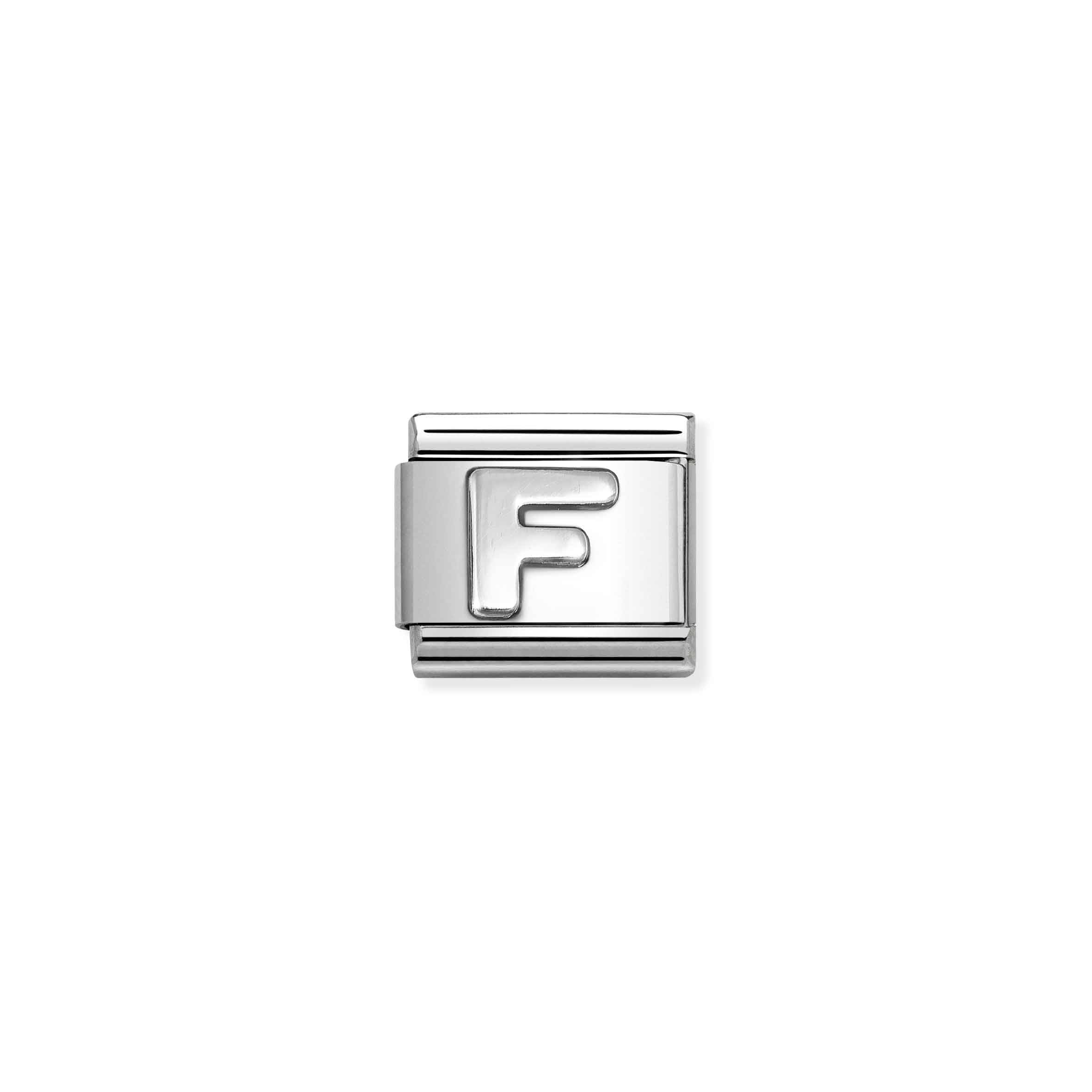 Nomination Composable Classic 'F' Letter Charm Link