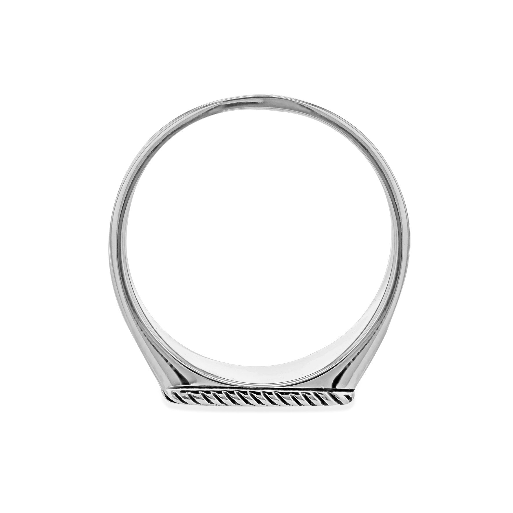Sterling Silver Rectangular Signet Ring