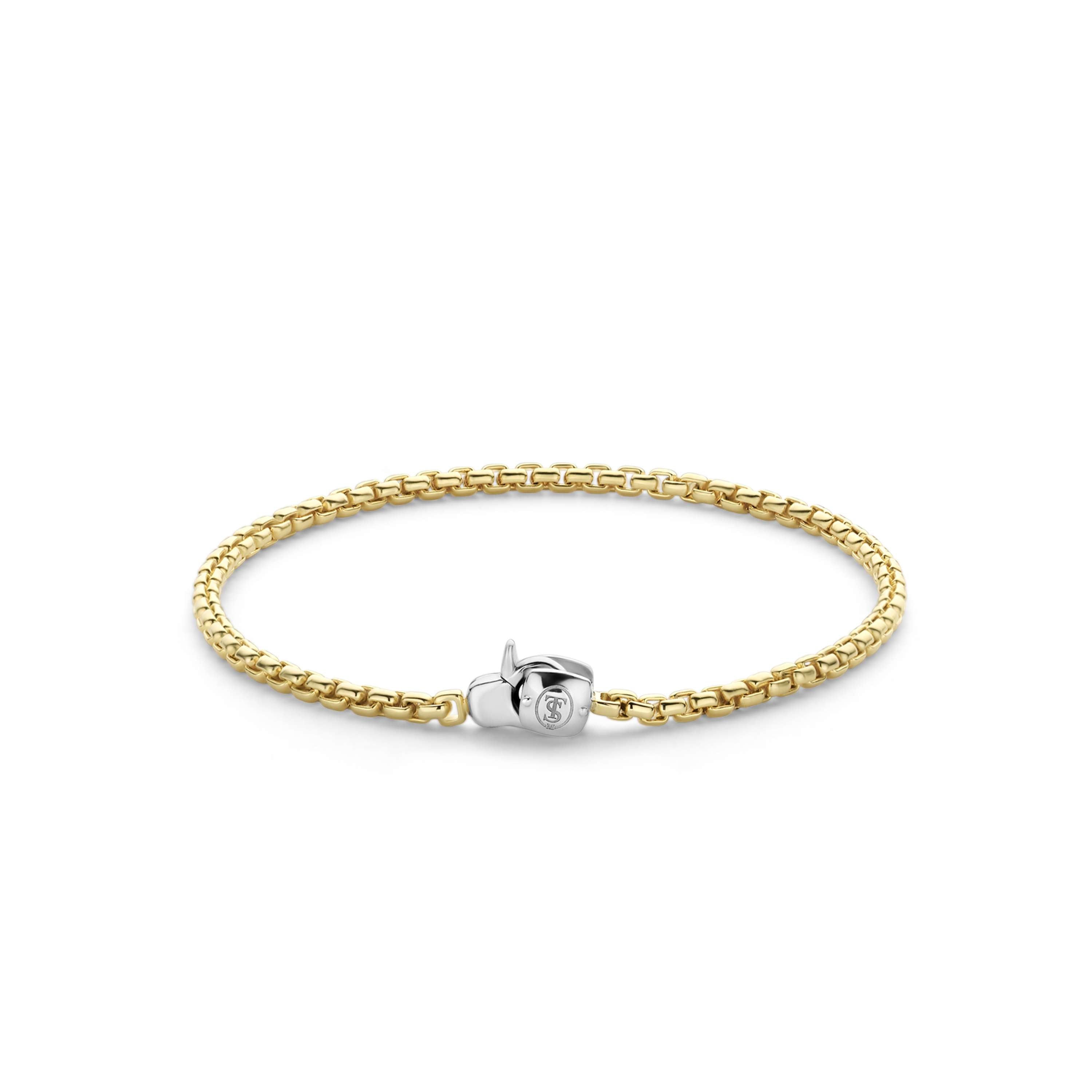 Ti Sento Sterling Silver Yellow Gold Plated Gilded Bracelet