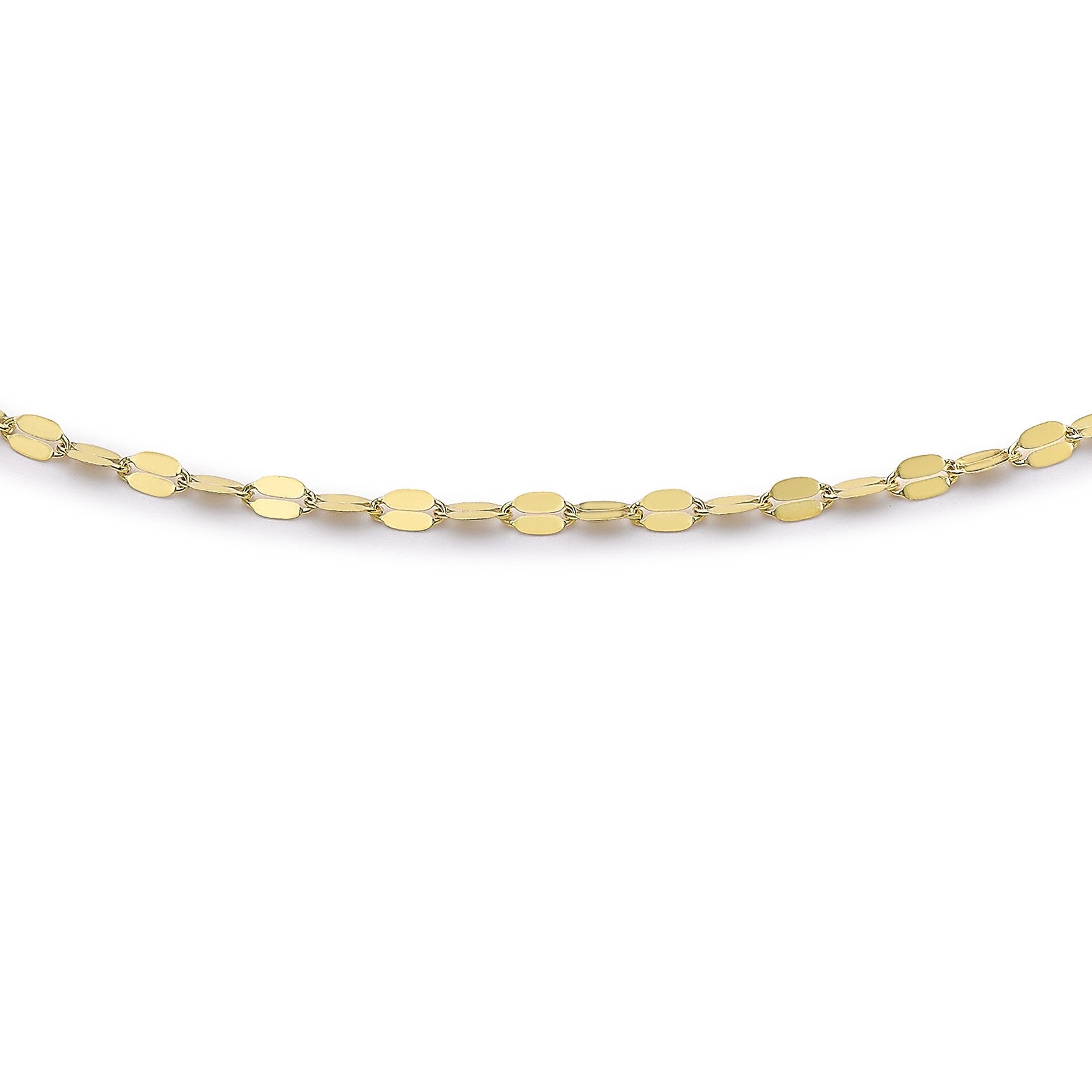 9ct Yellow Gold Frzatina Chain Bracelet 6.25'