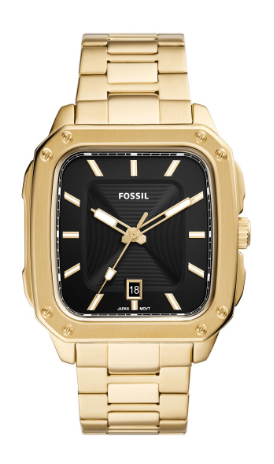 Fossil Mens Inscription Black 42mm watch