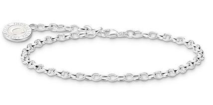 Thomas Sabo Sterling Silver Charm Bracelet with White Detail