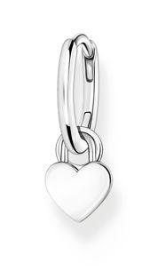 SS Sgle Hoop Heart Pndt Erg
