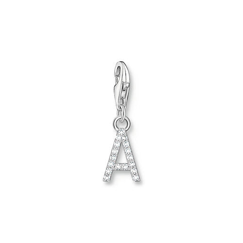 Thomas Sabo Sterling Silver CZ Letter A Charm