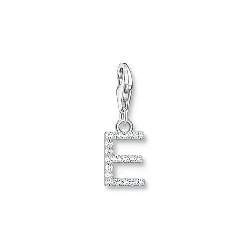 Thomas Sabo Sterling Silver CZ Letter E Charm