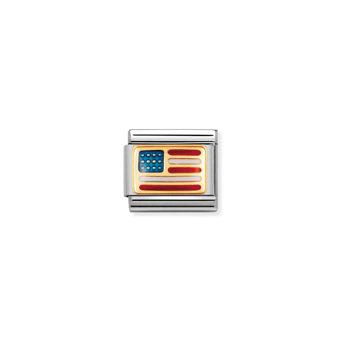 Nomination USA - Stainless Steel / Yellow Gold with Enamel