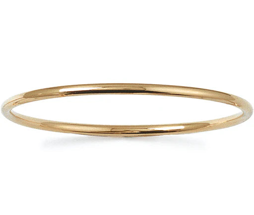 Slave to Love - Yellow Gold Plated Round Shape Bangle Large