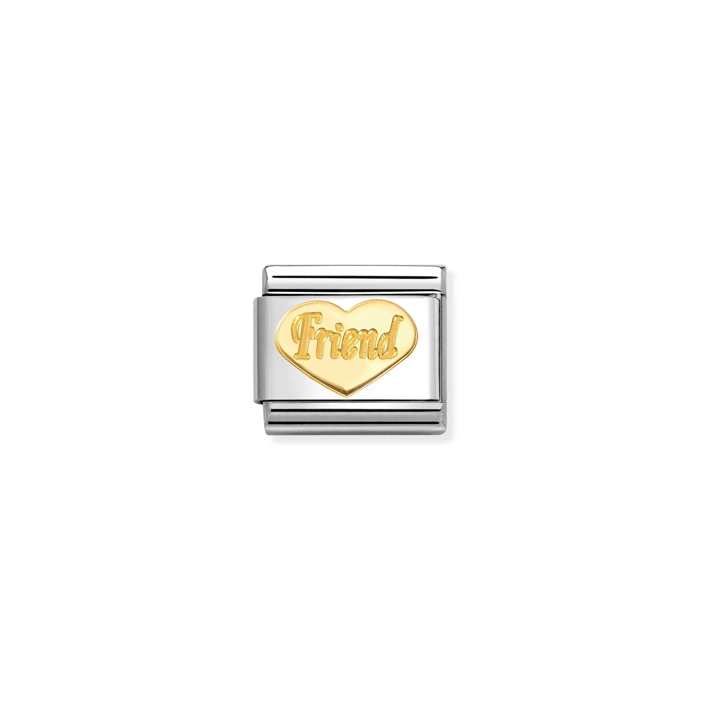 Nomination Composable Classic 'Symbols' Friend Heart Link Charm