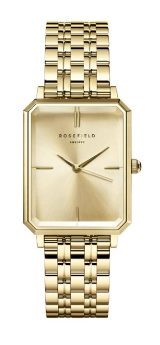 Rosefield Ladies Octagon Champagne Gold 23mm watch