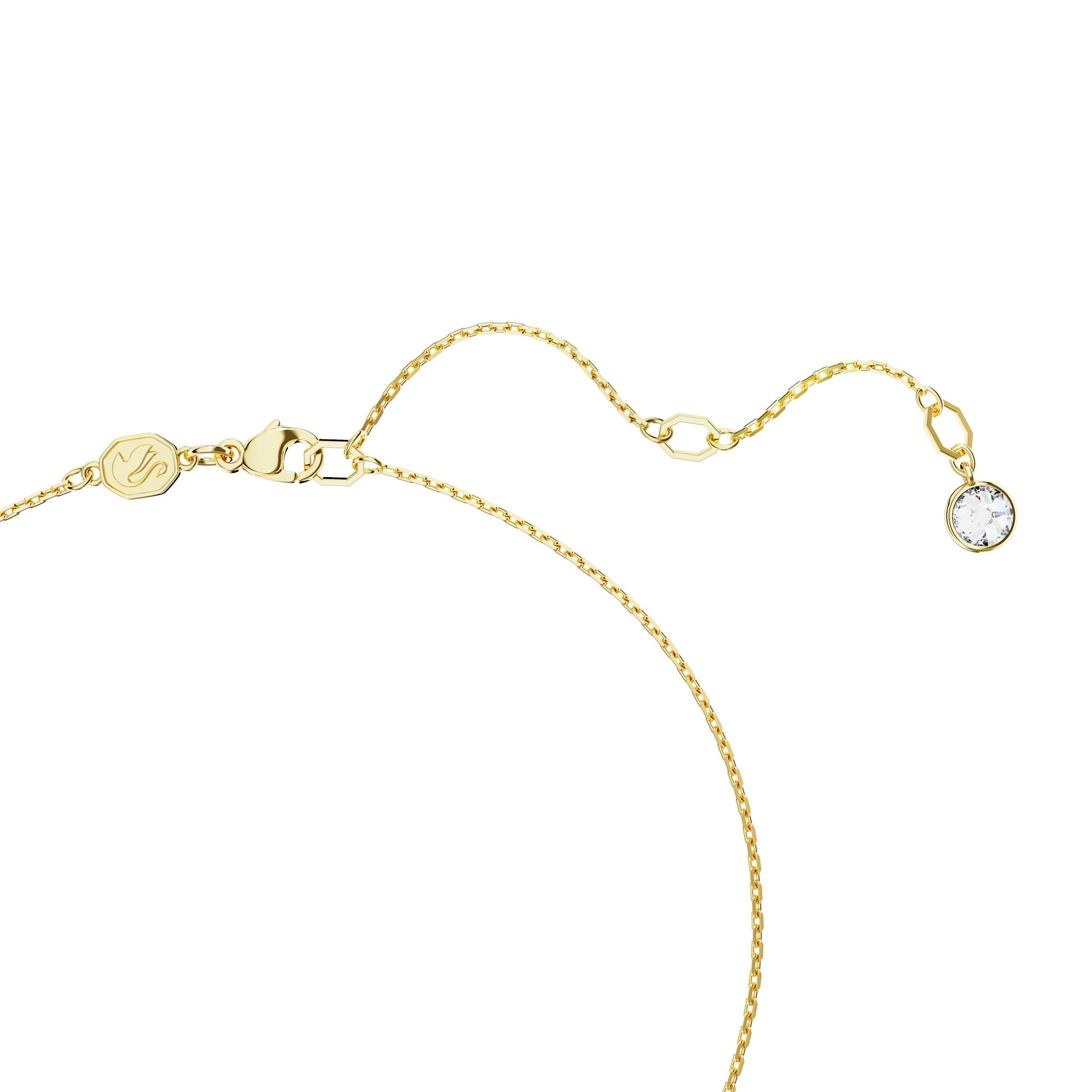 Swarovski Imber Pendant - Gold Tone-Plated - White Crystals
