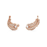 Swarovski Idyllia Stud Ergs,Feather,ROS/CRY Earrings