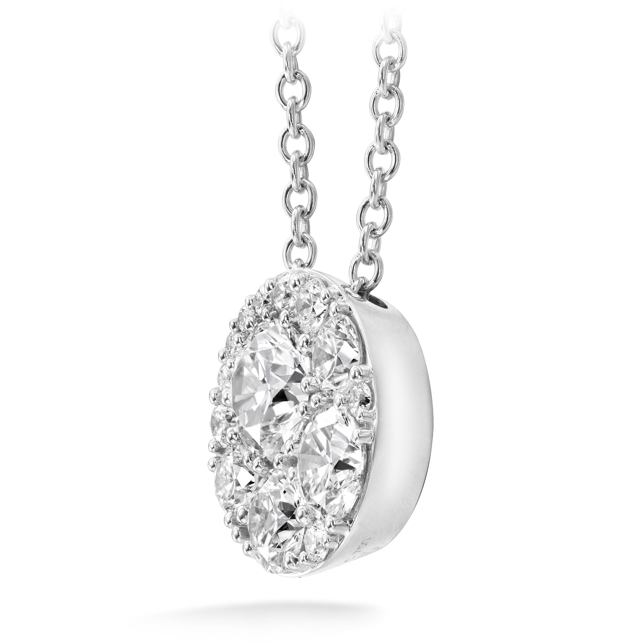Hearts On Fire 18ct White Gold 0.25ct Tessa Diamond Circle Pendant