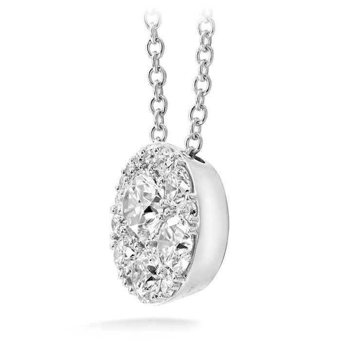 Hearts On Fire 18ct White Gold 0.25ct Tessa Diamond Circle Pendant