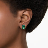 Swarovski Stilla Stud Ergs,GOS/Green CRY Earrings