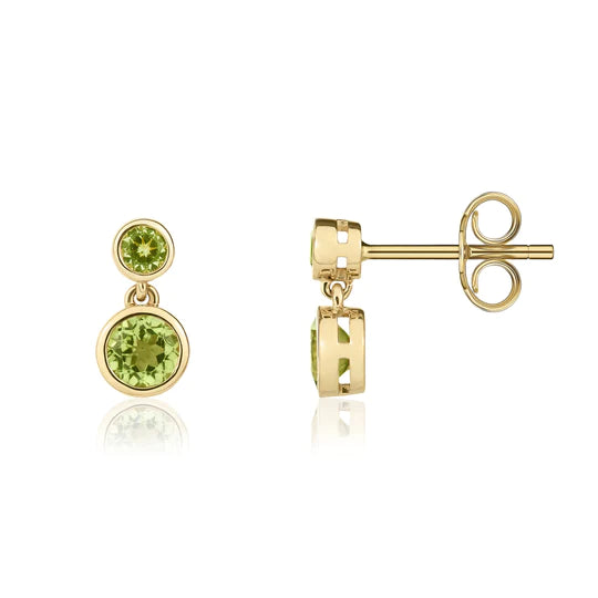 9ct Yellow Gold Mother of Pearl Petal Stud Earrings