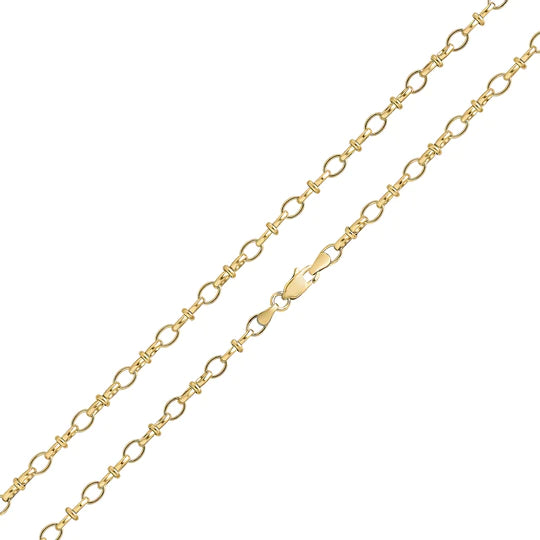 9ct Yellow Gold Handmade Belt Belcher Bracelet