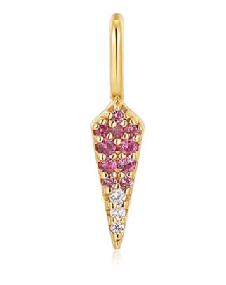 Ania Haie Silver and Yellow Gold Plated Ombre Pink Cubic Zirconia Charm